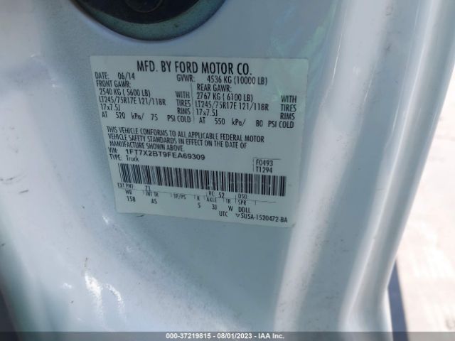 1FT7X2BT9FEA69309 Ford Super Duty F-250 Srw Xlt/lariat/xl