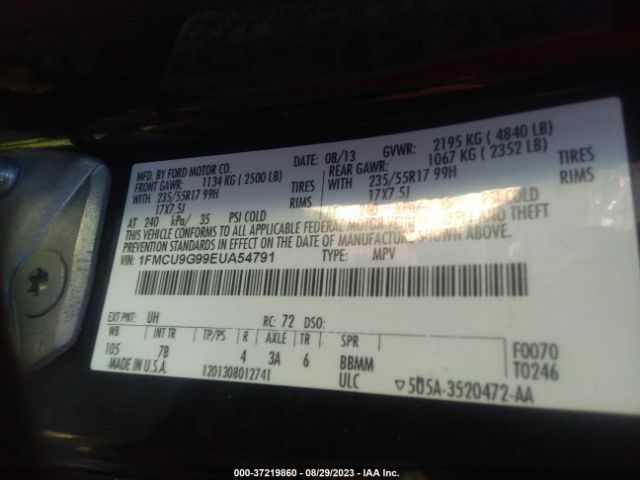 1FMCU9G99EUA54791 Ford ESCAPE SE
