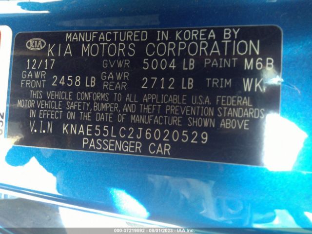 KNAE55LC2J6020529 KIA Stinger Gt2