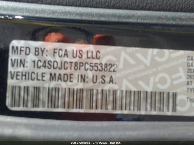 1C4SDJCT8PC553822 Dodge Durango R/t Plus