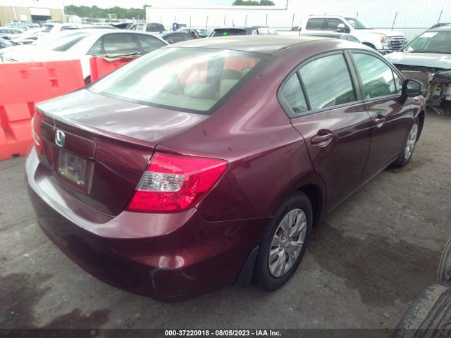 2012 HONDA CIVIC SDN LX VIN: 19XFB2F57CE065698