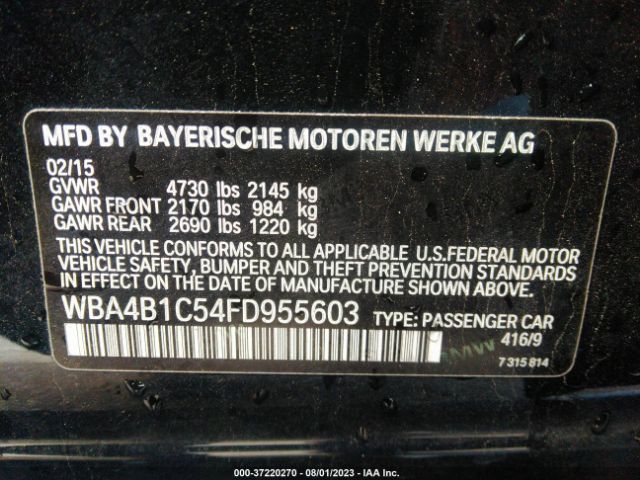 WBA4B1C54FD955603 BMW 4 Series 435i