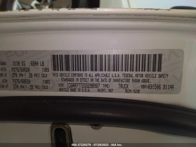 1C6RR7TT2GS298987 RAM 1500 Big Horn