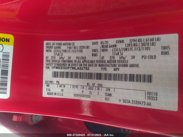 1FMEE5DP7MLA62782 Ford Bronco Wildtrak