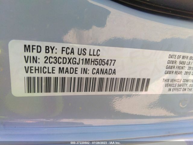 2C3CDXGJ1MH505477 Dodge Charger Scat Pack Widebody