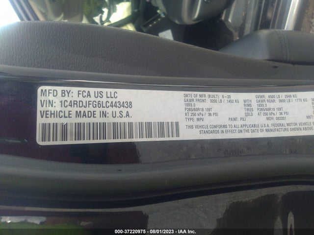 Dodge Durango Pursuit 2020 1C4RDJFG6LC443438 Image 15