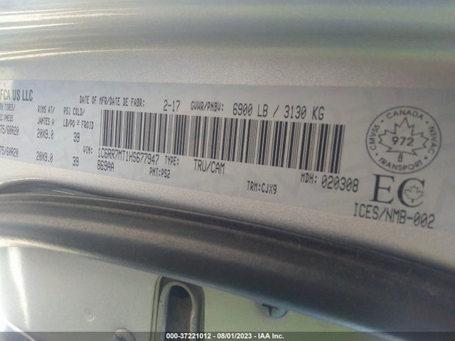 1C6RR7MT1HS677947 RAM 1500 Sport