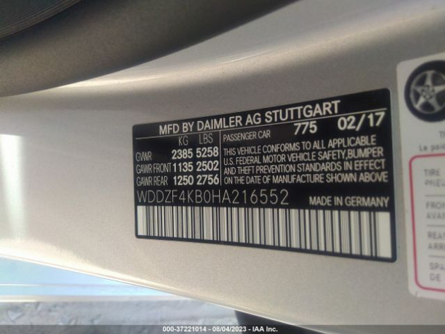 WDDZF4KB0HA216552 Mercedes-Benz E-class E 300