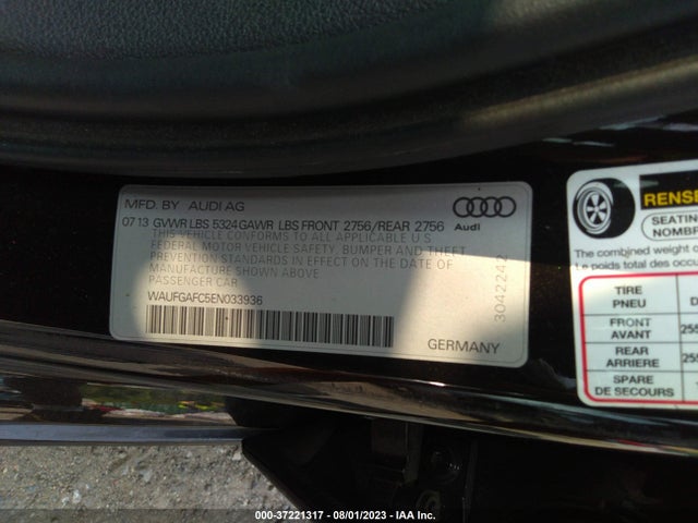 WAUFGAFC5EN033936 Audi A6 3.0t Premium Plus