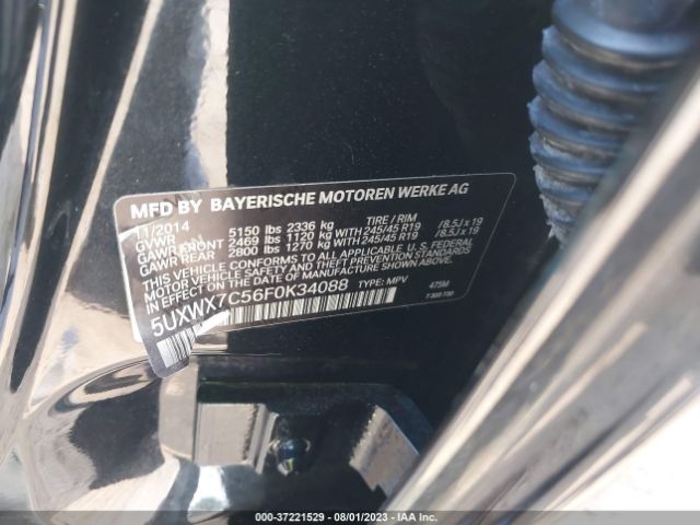 5UXWX7C56F0K34088 BMW X3 Xdrive35i