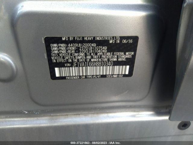 JF1VA1E66H8810340 Subaru Wrx Premium