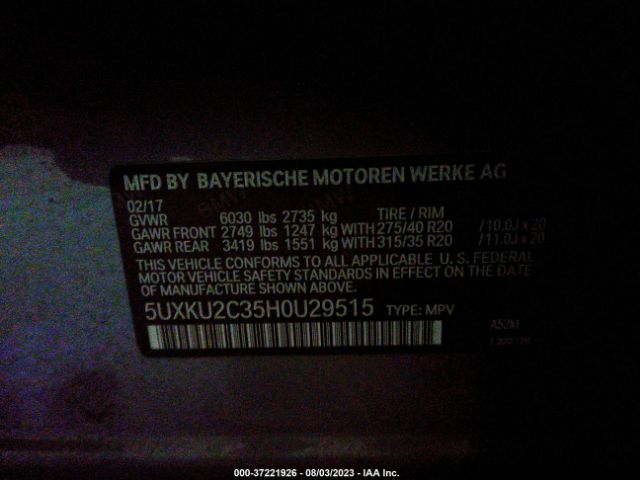 5UXKU2C35H0U29515 BMW X6 Xdrive35i