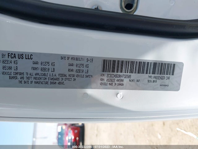 Dodge Charger Sxt 2019 2C3CDXBG9KH732585 Image 9