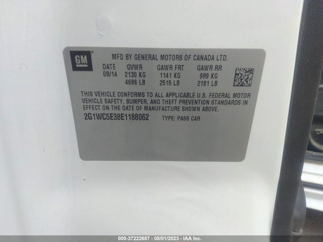 Chevrolet Impala Limited Ltz 2014 2G1WC5E38E1188062 Image 9