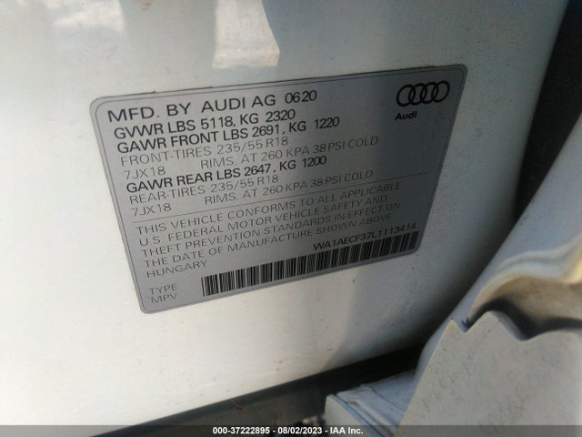 WA1AECF37L1113414 Audi Q3 PREMIUM