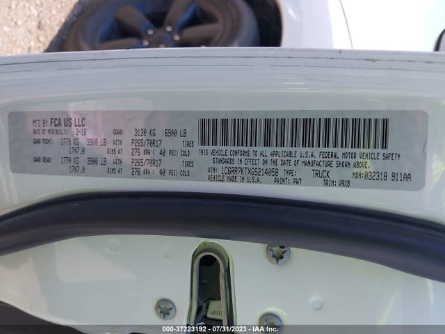 1C6RR7KTXGS214058 RAM 1500 Express