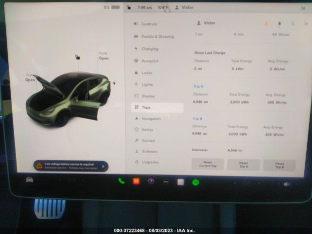 7SAYGDEF2NF561007 Tesla Model Y Performance