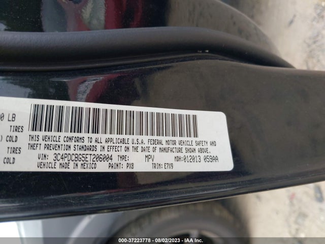 Dodge Journey Sxt 2014 3C4PDCBG5ET206004 Image 9