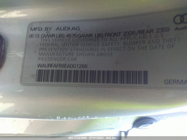 WAURFAFR8EA001266 Audi A5 Premium Plus