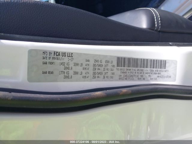 1C4RDJEG0HC771141 Dodge Durango Citadel