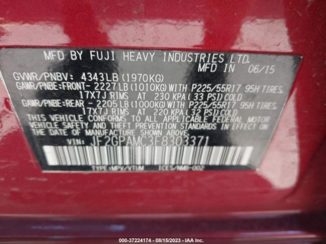 JF2GPAKC7HH248770 Subaru Crosstrek Limited