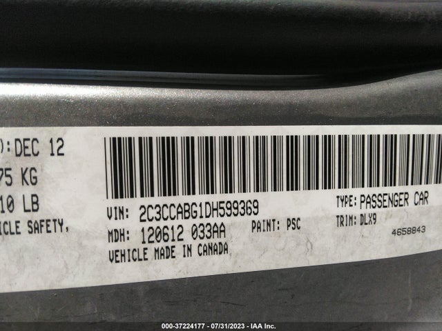 2013 CHRYSLER 300 300S VIN: 2C3CCABG1DH599369