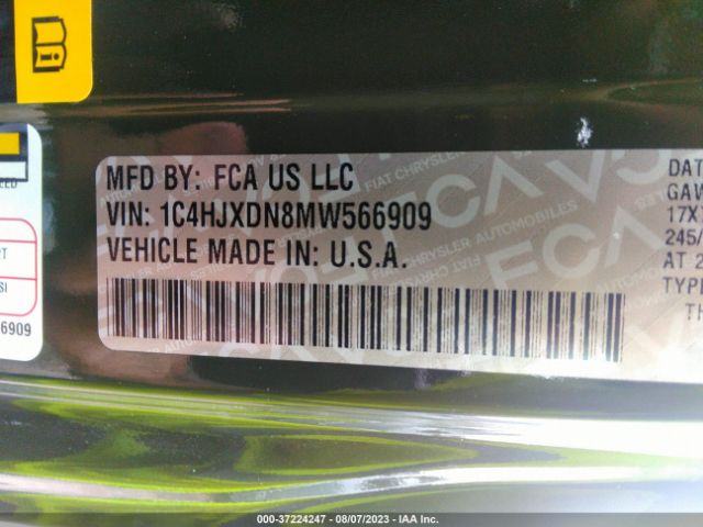 1C4HJXDN8MW566909 Jeep Wrangler Unlimited Sport S