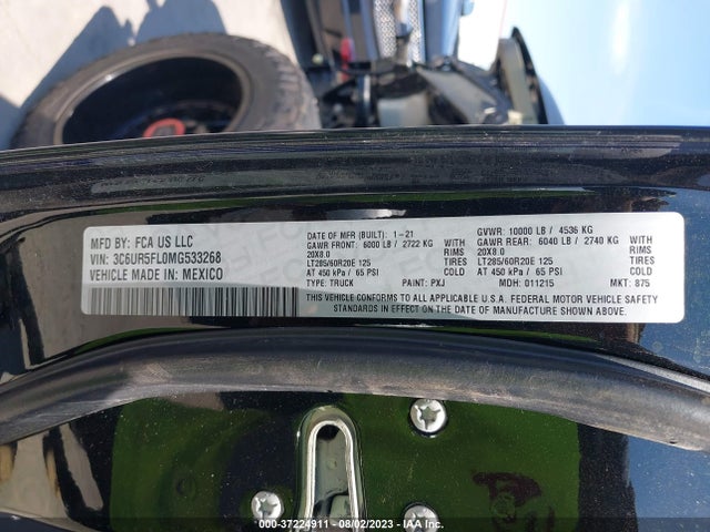3C6UR5FL0MG533268 RAM 2500 Laramie