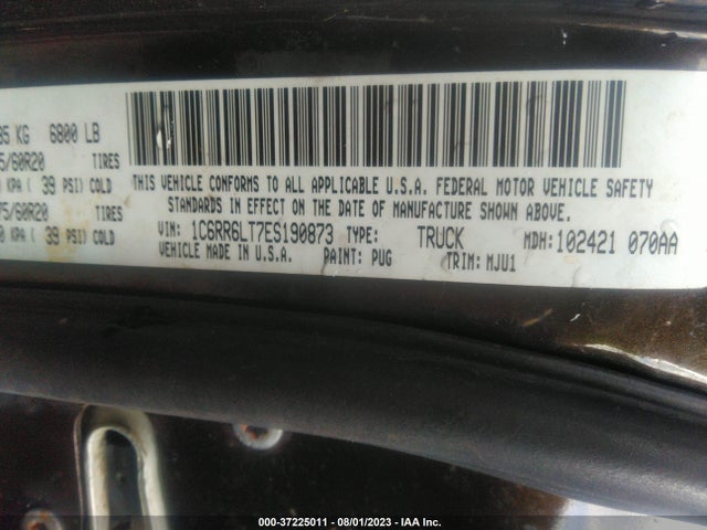 1C6RR6LT7ES190873 RAM 1500 Big Horn