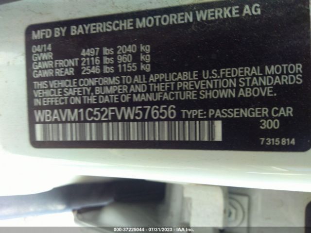 WBAVM1C52FVW57656 BMW X1 Sdrive28i