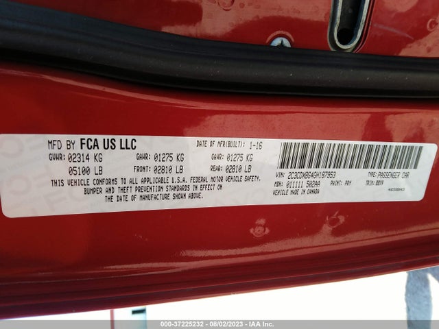 Dodge Charger Se 2016 2C3CDXBG4GH187953 Image 16