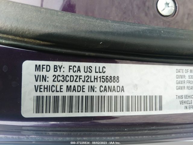 2C3CDZFJ2LH156888 Dodge Challenger R/t Scat Pack