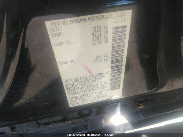 Nissan ALTIMA 2.5 2014 1N4AL3APXEN253254 Image 9