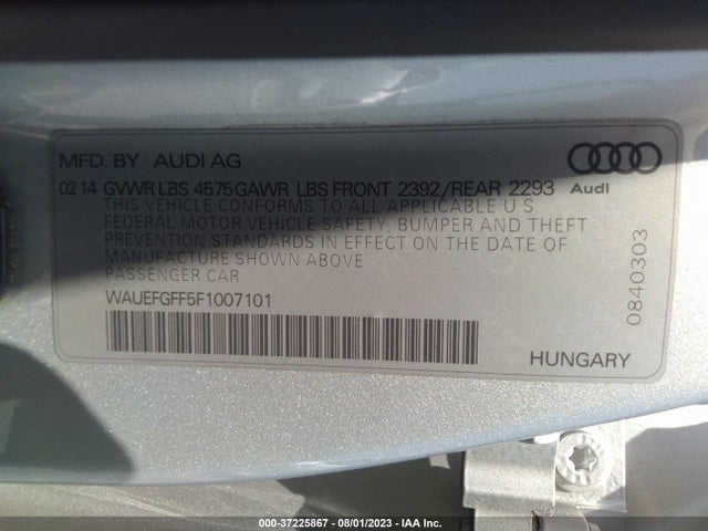 WAUEFGFF5F1007101 Audi A3 2.0t Premium Plus