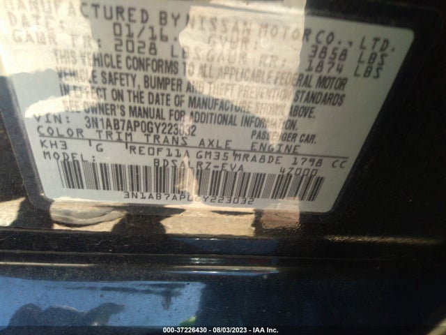 Nissan SENTRA SR 2016 3N1AB7AP0GY223032 Image 15