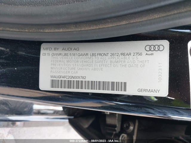 WAUGFAFC2GN009782 Audi A6 2.0t Premium Plus