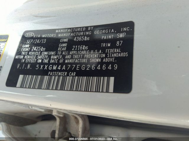 5XXGM4A77EG264649 KIA Optima Lx