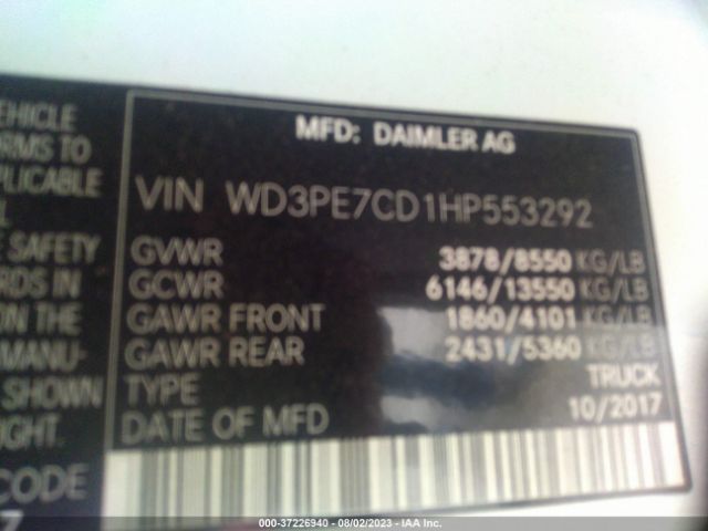 WD3PE7CD1HP553292 Mercedes-Benz SPRINTER CARGO VAN