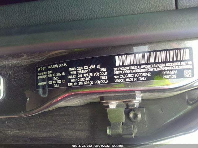 ZACCJBCT7GPD88442 Jeep Renegade Trailhawk
