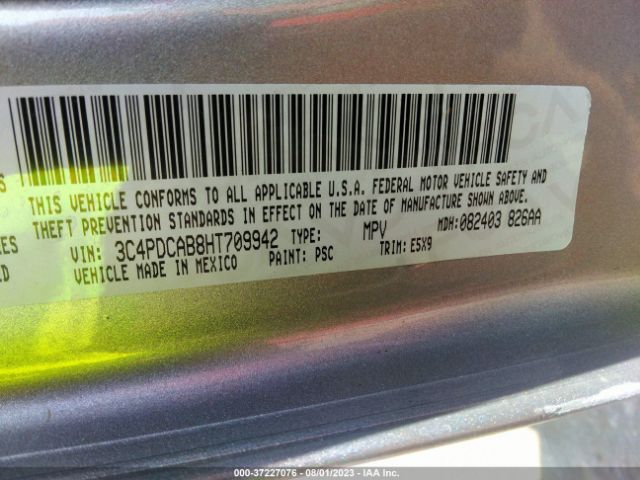 3C4PDCAB8HT709942 Dodge JOURNEY SE