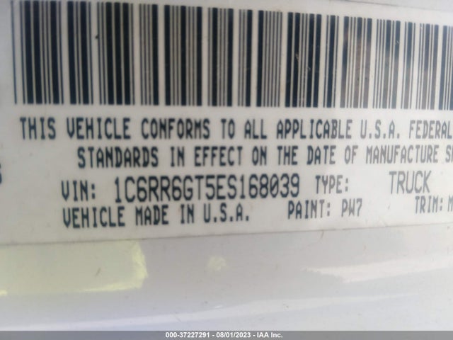 1C6RR6GT5ES168039 RAM 1500 Big Horn
