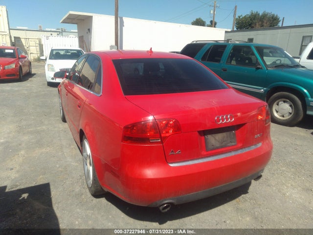 2007 AUDI A4 2.0T VIN: WAUAF78E47A214048