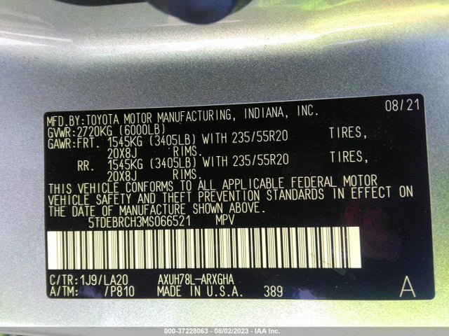 Toyota Highlander Hybrid Platinum 2021 5TDEBRCH3MS066521 Image 16
