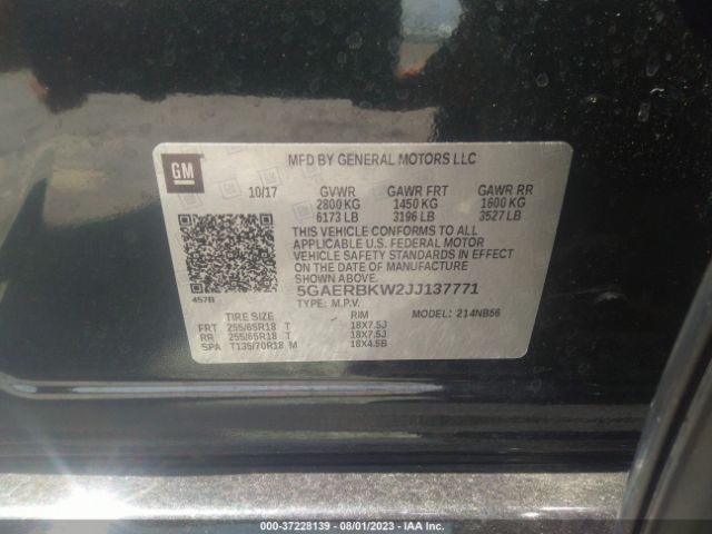 5GAERBKW2JJ137771 Buick Enclave Essence