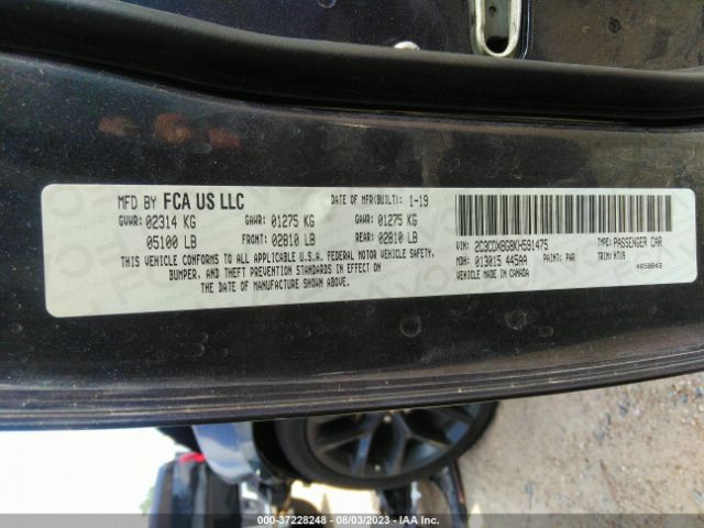 2C3CDXBG8KH591475 Dodge Charger Sxt