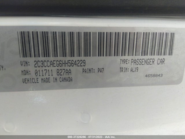 2C3CCAEG6HH564229 Chrysler 300 300c