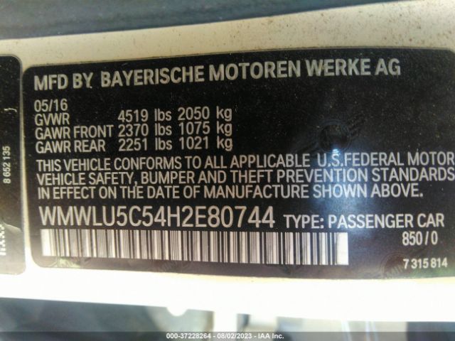 WMWLU5C54H2E80744 Mini Clubman Cooper S