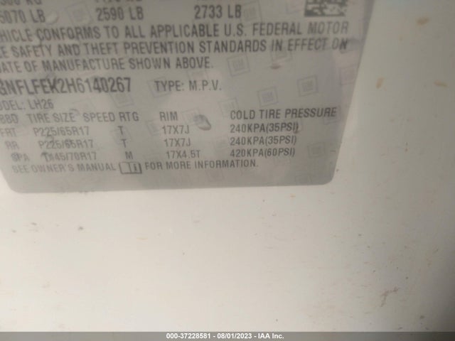 Chevrolet EQUINOX LT 2017 2GNFLFEK2H6140267 Image 9