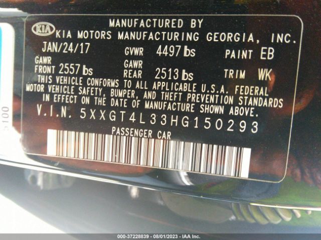 5XXGT4L33HG150293 KIA Optima Lx