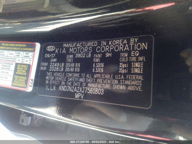 KNDJN2A2XJ7561803 KIA Soul Base